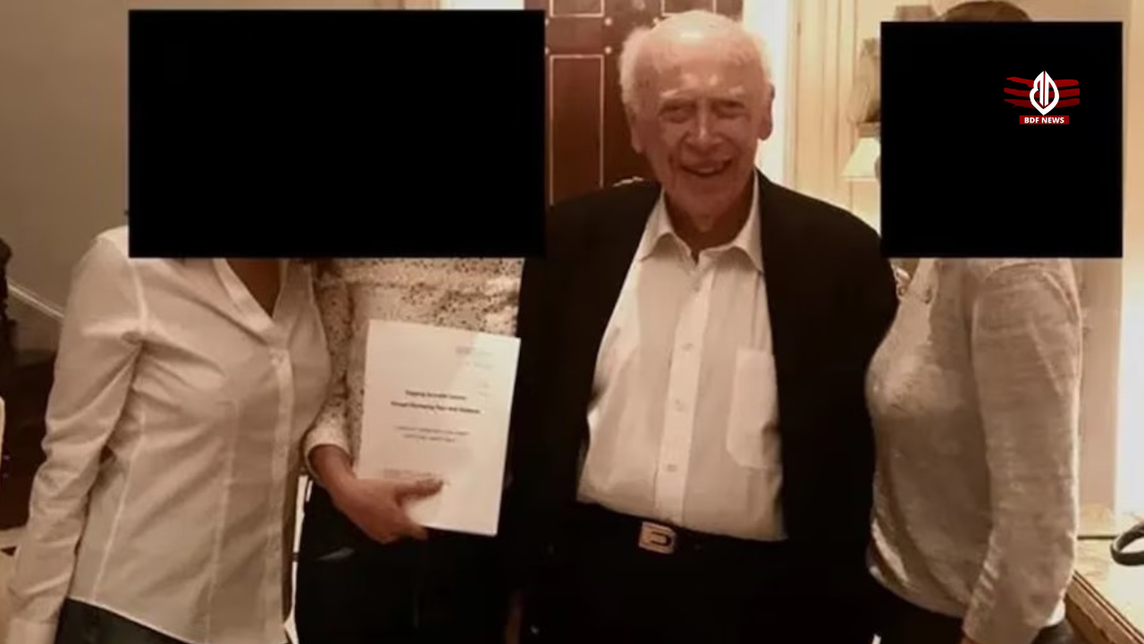 DNA के पायनियर जेम्स वॉटसन की तस्वीर एपस्टीन की हवेली में तीन लड़कियों के साथ