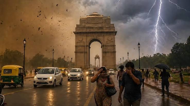 दिल्ली-NCR का मौसम: पाकिस्तान में बने साइक्लोनिक लूप (चक्रवाती घेरे) ने कैसे तापमान को 40°C से नीचे गिरा दिया