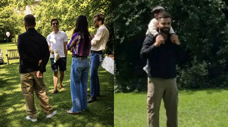 Anushka-Virat: अनुष्का के साथ फैमिली डे एंजॉय करते दिखे विराट, बेटे अकाय पर बरसाया प्यार