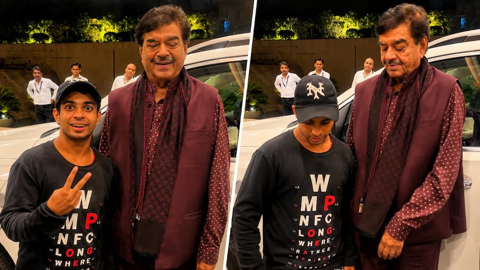 शत्रुघ्न सिन्हा के साथ पोज़ देते हुए फैन का हाथ एक्टर ने नीचे गिराया; वीडियो वायरल