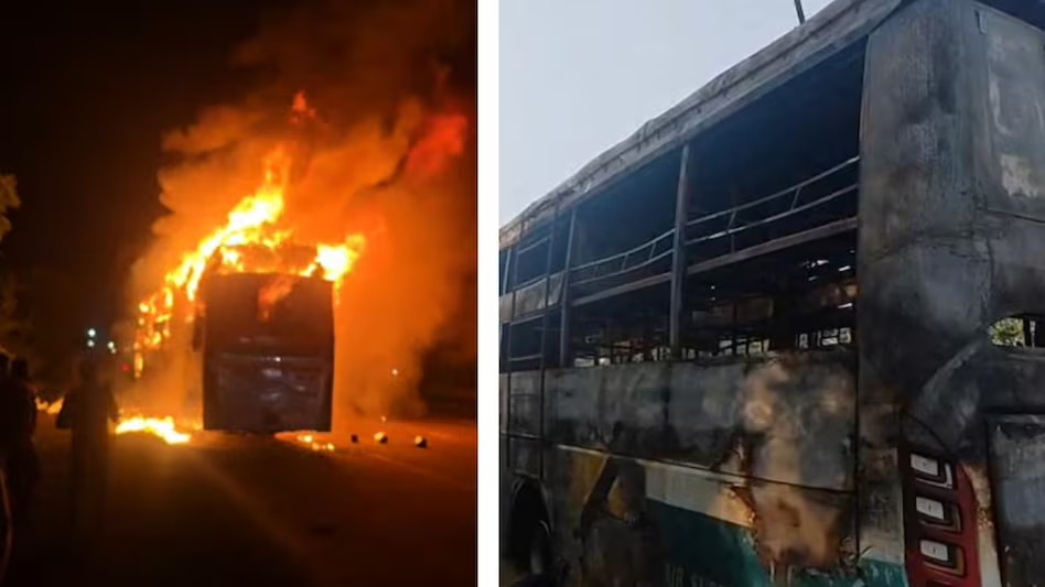 “बदबू आ रही थी, लेकिन ड्राइवर ने बस नहीं रोकी”—एक्सप्रेसवे पर ‘जलती हुई बस’ के डरावने मंज़र को एक यात्री ने बयां किया